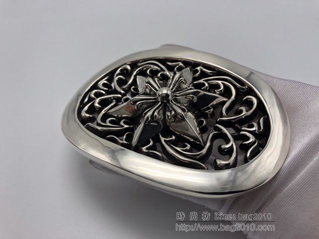 chrome hearts皮帶 克羅心男士腰帶 克羅心加大版六芒星皮帶  gjc1594